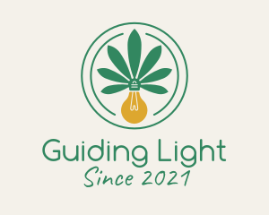 Marijuana Light Bulb logo design