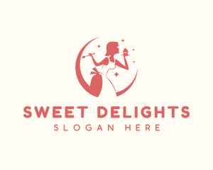 Pastry Cupcake Sweets logo design