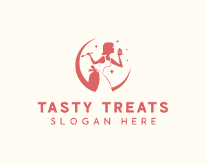 Pastry Cupcake Sweets logo design