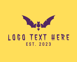 Halloween Bat Wings logo