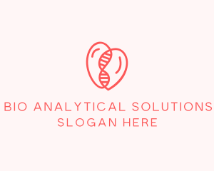 Heart DNA String  logo design