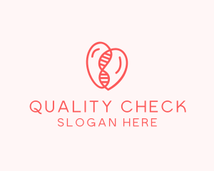 Heart DNA String  logo design