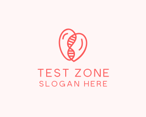 Heart DNA String  logo design