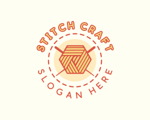 Crochet Yarn Knitting logo design