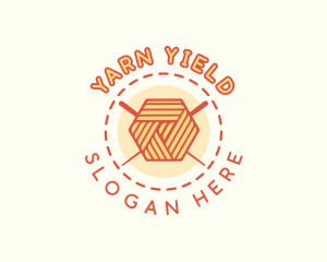 Crochet Yarn Knitting logo design