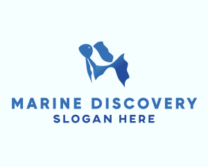 Aquarium Marine Fish  logo design