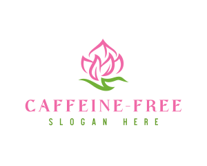 Pink Flower Spa logo design