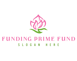 Pink Flower Spa logo design