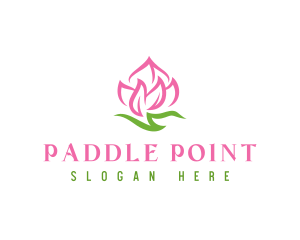 Pink Flower Spa logo design