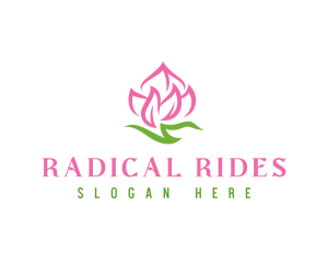 Pink Flower Spa logo design