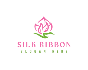 Pink Flower Spa logo design