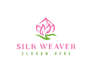 Pink Flower Spa logo design