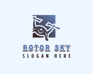 Surveillance Rotorcraft Drone  logo design