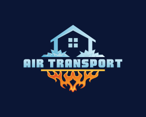 Warm Cooling HVAC logo design