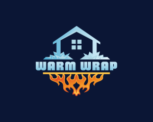 Warm Cooling HVAC logo design