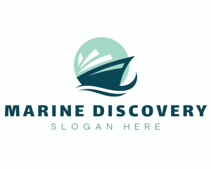 Marine Boat Wave logo design