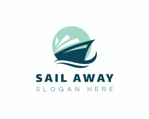 Marine Boat Wave logo design