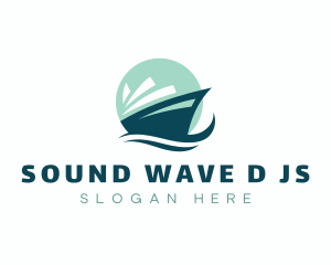 Marine Boat Wave logo design