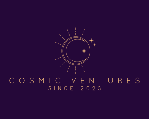 Sun Moon Cosmic logo design