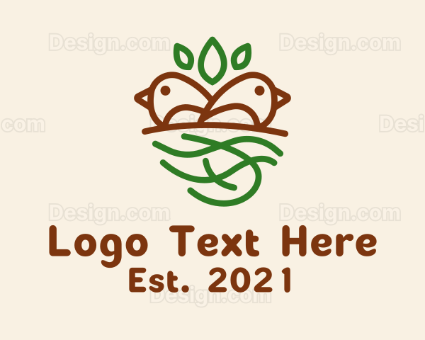 Twin Bird Nest Logo