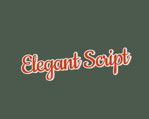 Retro Script Business logo design