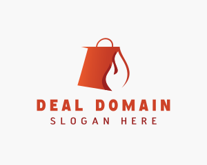 Flaming Shopping Bag logo