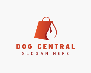 Flaming Shopping Bag logo design