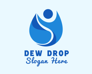 Water People Droplet logo design