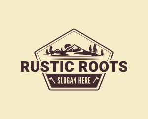 Rustic Valley Adventure logo design