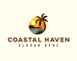 Summer Beach Travel logo design