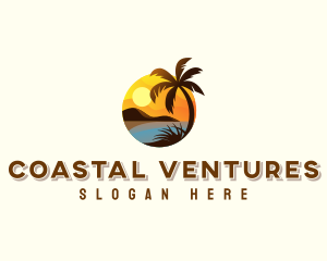 Summer Beach Travel logo design