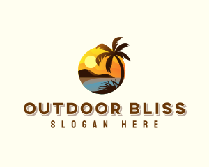 Summer Beach Travel logo design