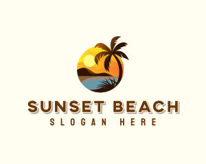 Summer Beach Travel logo design