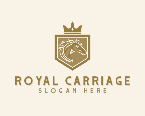 Royal Horse Shield logo design