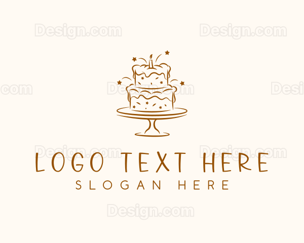 Dessert Baking Cake Logo