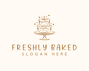 Dessert Baking Cake logo design