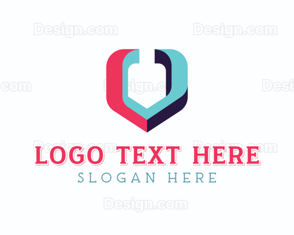 Creative Business Letter V Logo