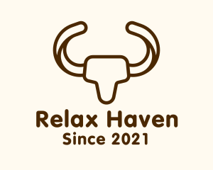 Monoline Bull Horns logo