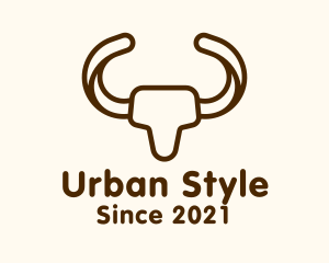 Monoline Bull Horns logo