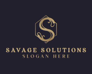 Premium Elegant Vintage Letter S logo design