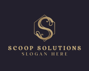 Premium Elegant Vintage Letter S logo design