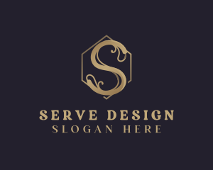 Premium Elegant Vintage Letter S logo design