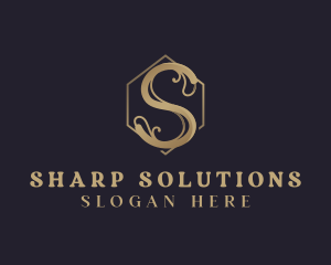 Premium Elegant Vintage Letter S logo design