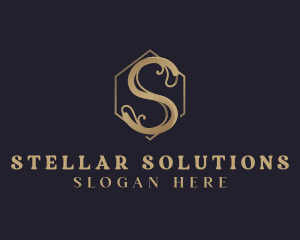 Premium Elegant Vintage Letter S logo design