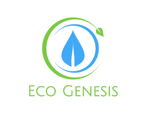 Crescent Leaf Eco logo design