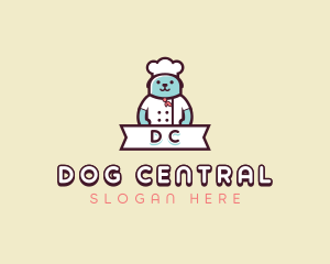 Dog Chef Toque logo design