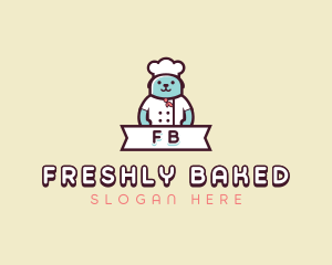 Dog Chef Toque logo design