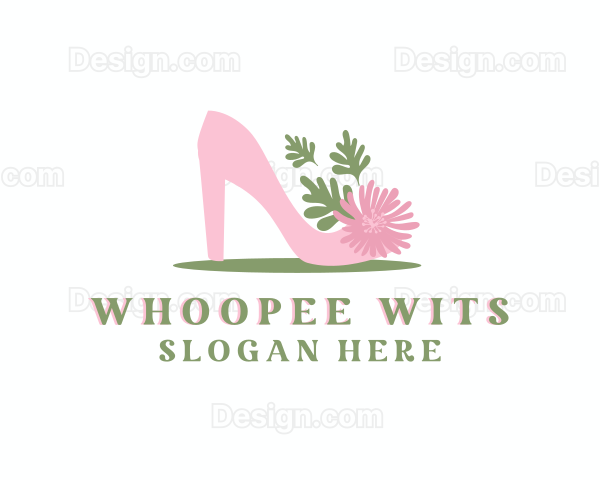 Floral Stilettos Shoes Logo