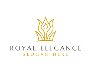 Royal Queen Crown  logo design