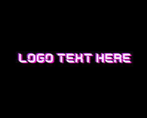 Futuristic Neon Light Wordmark logo